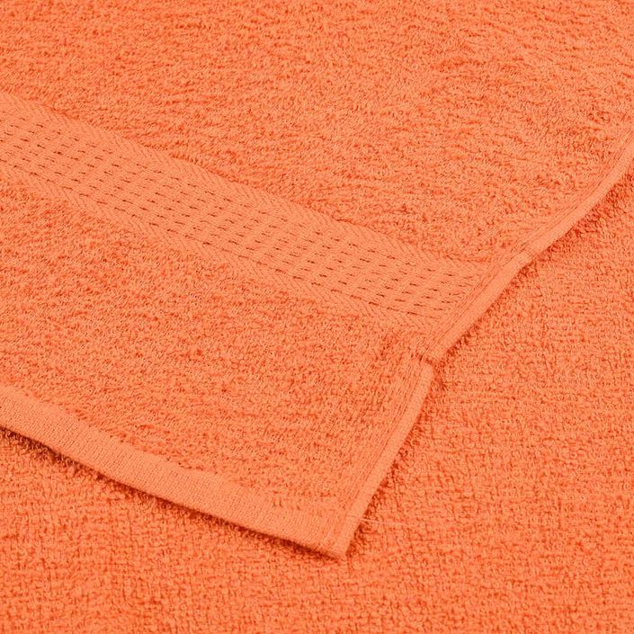 Ensemble de serviettes 12 pcs orange 360 g/m² 100% coton - Photo n°6