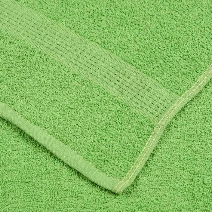 Ensemble de serviettes 12 pcs vert 360 g/m² 100% coton - Photo n°6