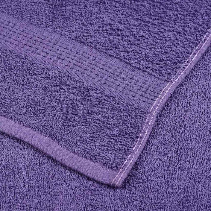 Ensemble de serviettes 12 pcs violet 360 g/m² 100% coton - Photo n°6