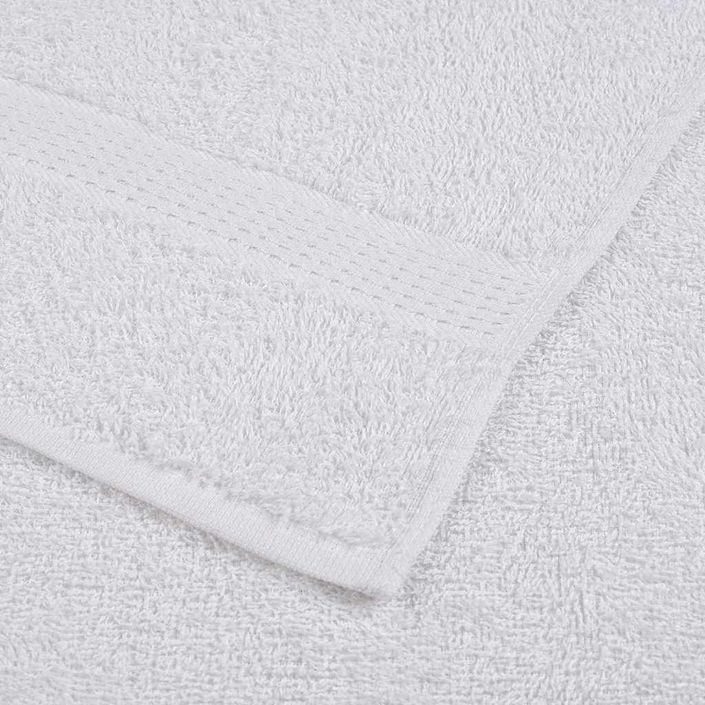 Ensemble de serviettes 6 pcs blanc 360 g/m² 100% coton - Photo n°6