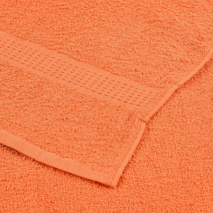 Ensemble de serviettes 6 pcs orange 360 g/m² 100% coton - Photo n°6