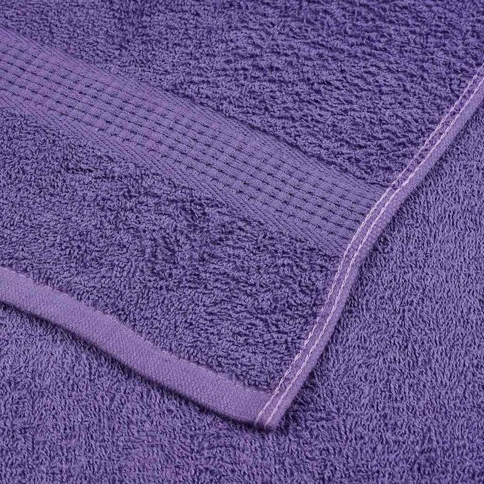 Ensemble de serviettes 6 pcs violet 360 g/m² 100% coton - Photo n°6