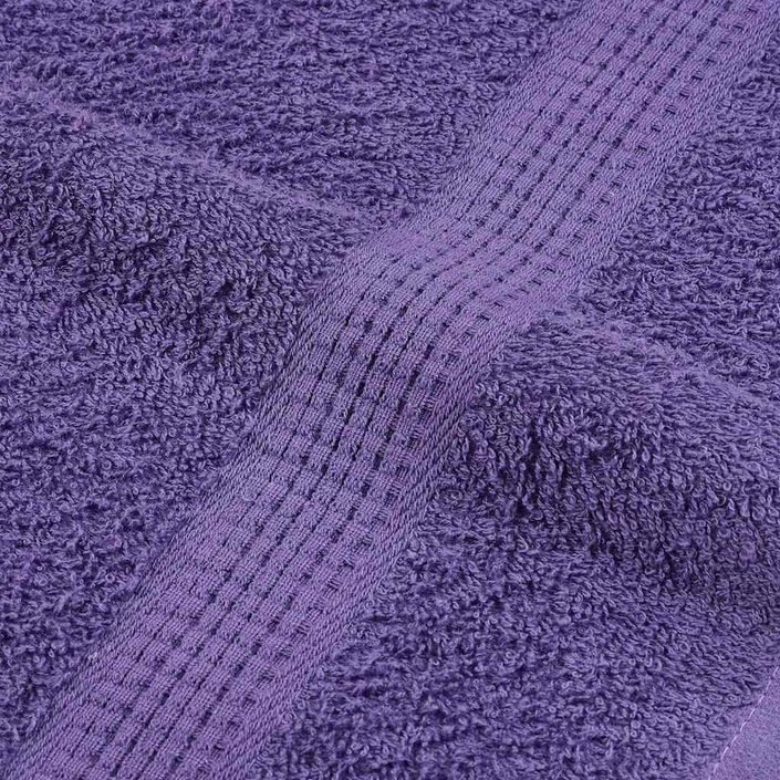 Ensemble de serviettes 6 pcs violet 360 g/m² 100% coton - Photo n°7