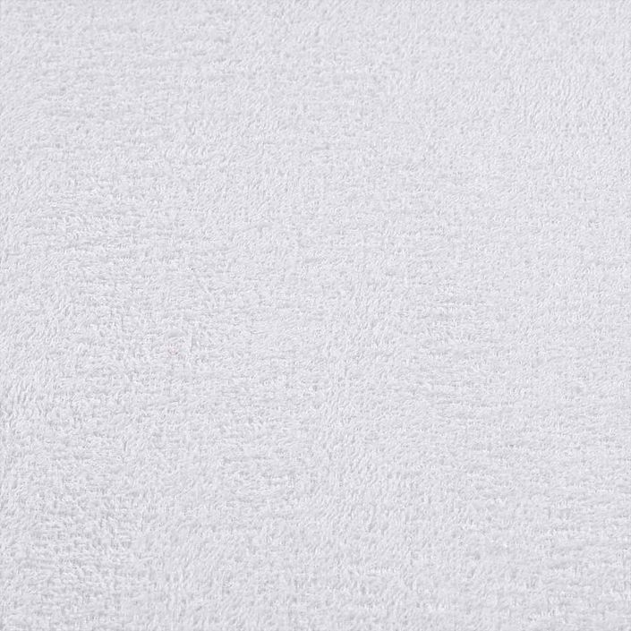 Ensemble de serviettes 8 pcs blanc 360 g/m² 100% coton - Photo n°5