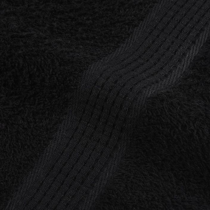 Ensemble de serviettes 8 pcs noir 360 g/m² 100% coton - Photo n°7