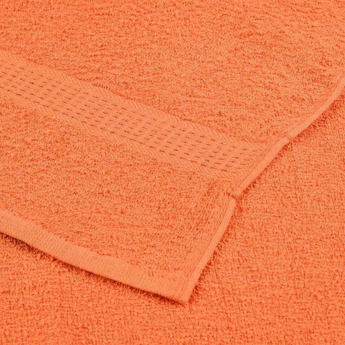 Ensemble de serviettes 8 pcs orange 360 g/m² 100% coton - Photo n°6