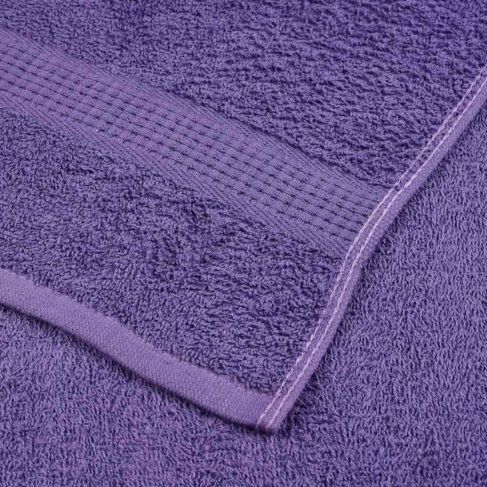 Ensemble de serviettes 8 pcs violet 360 g/m² 100% coton - Photo n°6