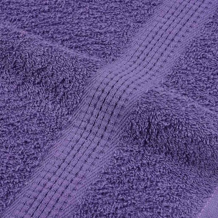 Ensemble de serviettes 8 pcs violet 360 g/m² 100% coton - Photo n°7