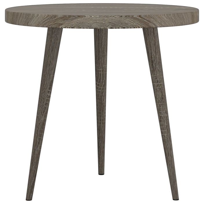 Ensemble de tables d'appoint 3 pcs Gris MDF et fer - Photo n°4