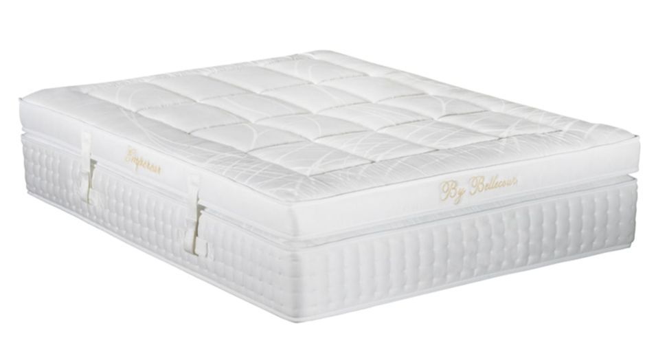 Ensemble hôtelier matelas ferme 33 cm à mémoire de forme et sommier 30 cm en bois Empereur - Photo n°4