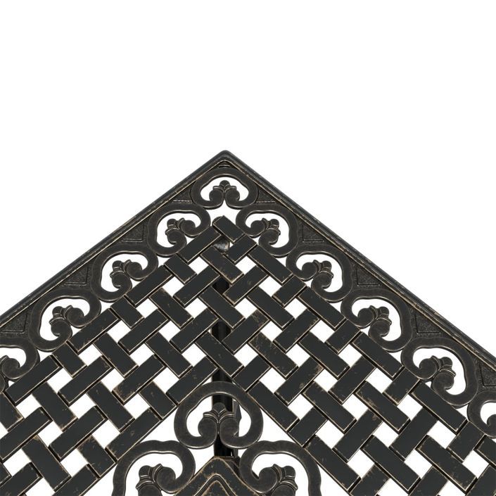 Ensemble manger de jardin 5 pcs bronze aluminium coulé - Photo n°6