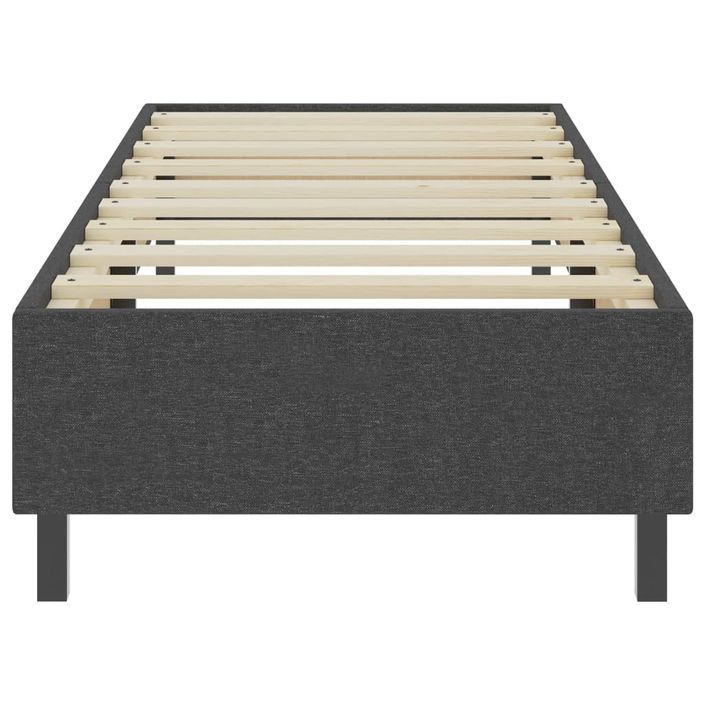 Ensemble matelas équilibré à ressorts 20 cm et sommier tapissier 35.5 cm tissu gris foncé Sloka - Élégance et confort - Photo n°8