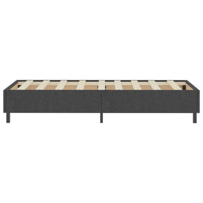 Ensemble matelas équilibré à ressorts 20 cm et sommier tapissier 35.5 cm tissu gris foncé Sloka - Élégance et confort - Photo n°9