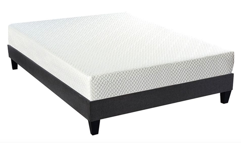 Ensemble matelas ferme 21 cm à mémoire de forme et sommier 30 cm en bois Absolu - Photo n°2