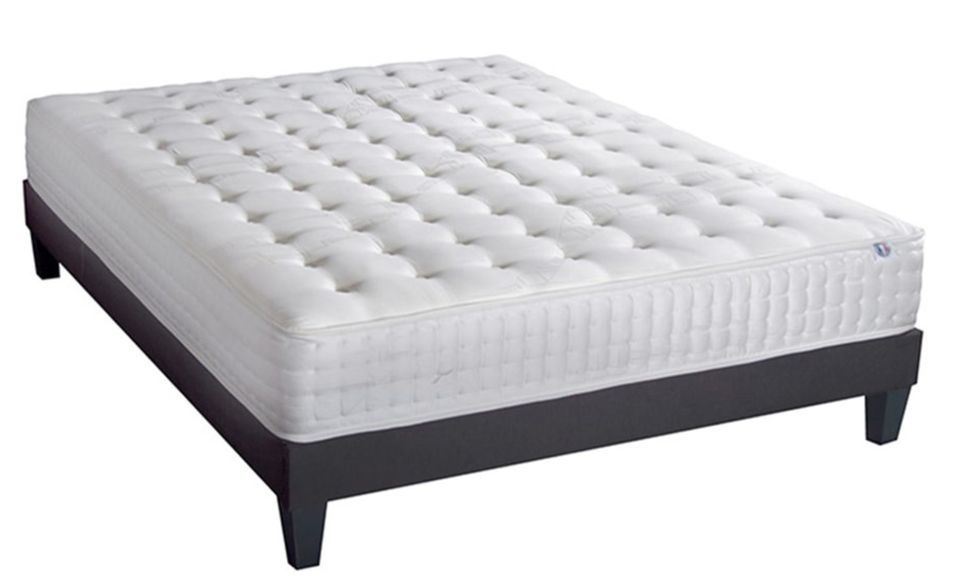 Ensemble matelas ferme 24 cm à mémoire de forme et sommier en bois Châtelet - Photo n°4