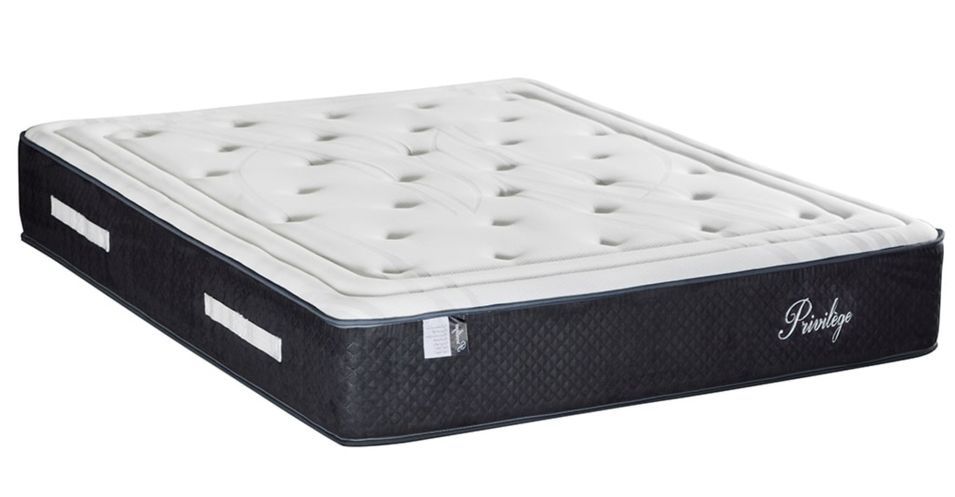 Ensemble matelas ferme 30 cm à ressorts ensachés et sommier 30 cm en bois Privilège - Photo n°5