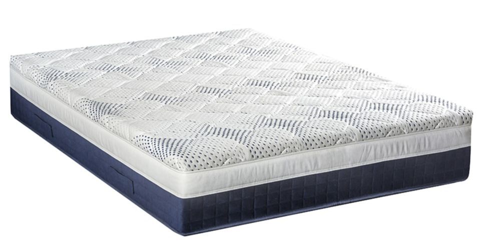 Ensemble matelas ferme 31 cm à mémoire de forme et sommier 30 cm en bois Castellane - Photo n°5