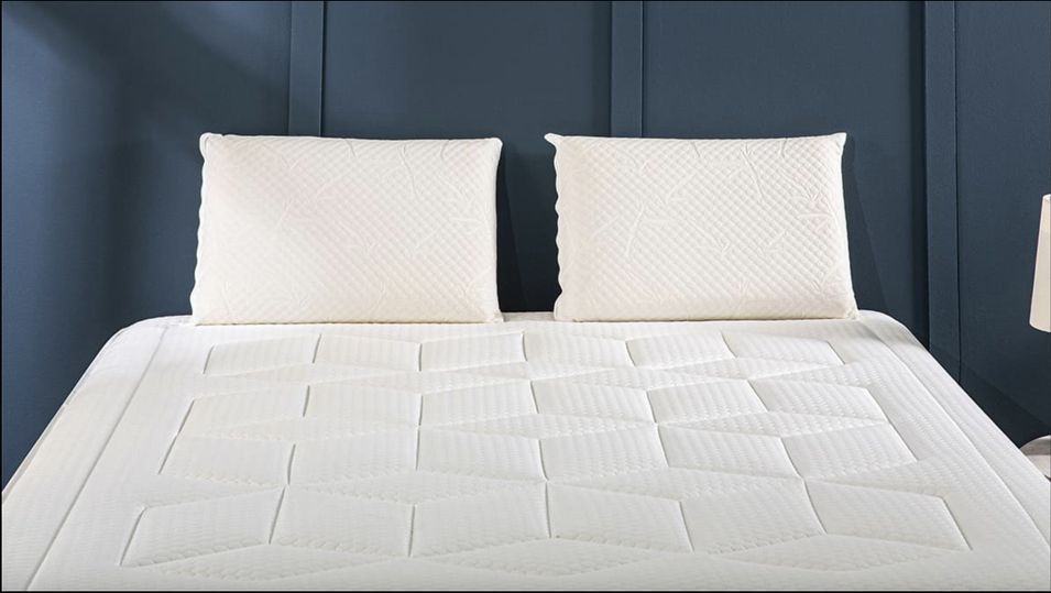 Ensemble matelas ferme 31 cm à mémoire de forme et sommier 30 cm en bois Grand Hôtel - Photo n°8