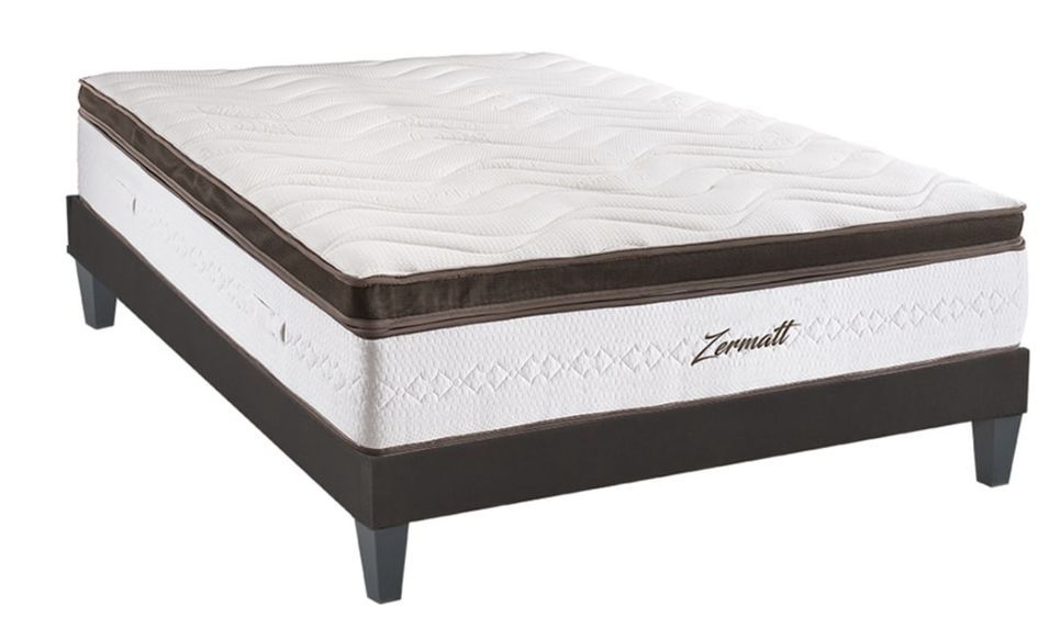 Ensemble matelas ferme 31 cm à mémoire de forme et sommier 30 cm Zermatt – Pour hôtels haut de gamme - Photo n°2