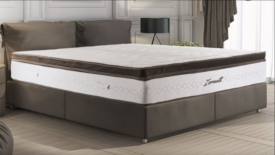 Ensemble matelas ferme 31 cm à mémoire de forme et sommier 30 cm Zermatt – Pour hôtels haut de gamme - Photo n°3