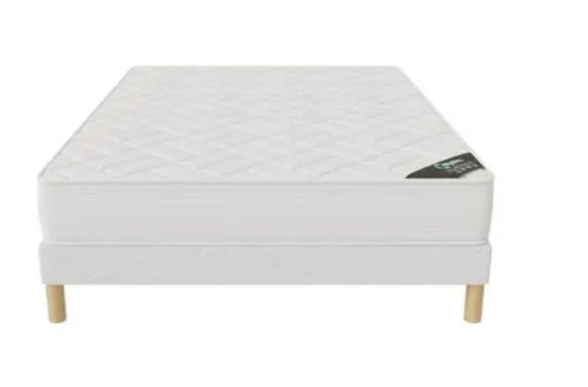 Ensemble matelas ferme mousse 20 cm et sommier tapissier 27 cm Atilas - Soutien et durabilité - Photo n°3