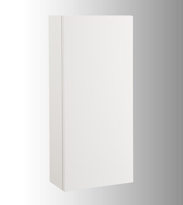 Ensemble meuble de salle de bain 1 étagère 1 armoire bois foncé et miroir lumineux Teph L 70 cm - Photo n°8