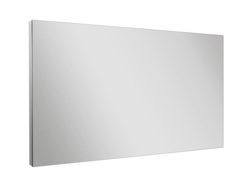 Ensemble meuble de salle de bain 1 étagère 1 armoire gris oxyde et laqué blanc et miroir lumineux Teph L 70 cm - Photo n°5