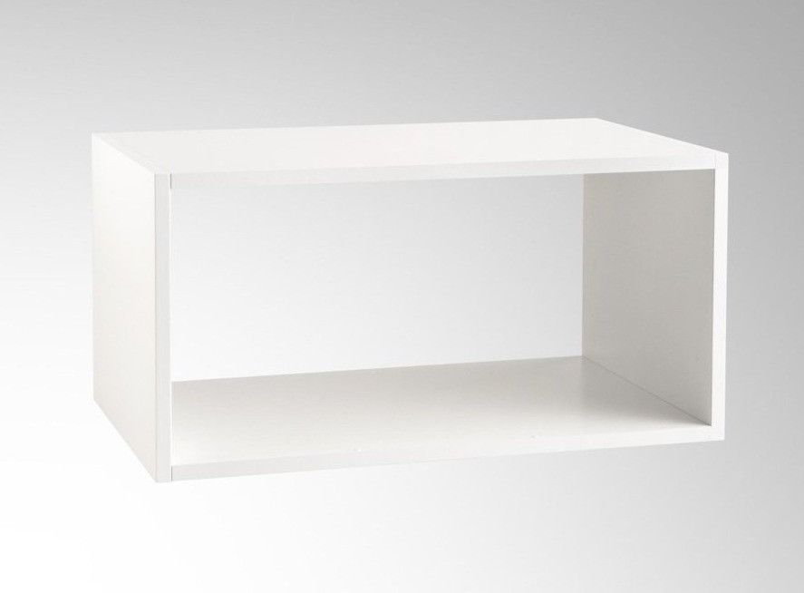 Ensemble meuble de salle de bain 1 tiroir blanc mat avec étagère et miroir à LED Teph L 140 cm - Photo n°4