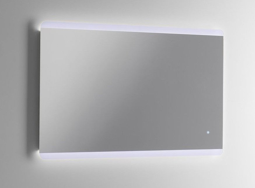 Ensemble meuble de salle de bain 1 tiroir gris oxyde et miroir à LED Teph L 100 cm - Photo n°3