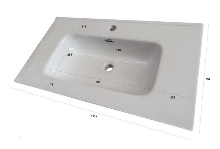 Ensemble meuble de salle de bain 2 tiroirs 1 armoire bois foncé et miroir à LED Teph L 150 cm - Photo n°5