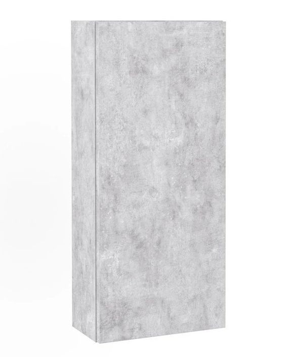 Ensemble meuble de salle de bain 2 tiroirs 1 armoire effet béton mat et miroir à LED Teph L 150 cm - Photo n°4