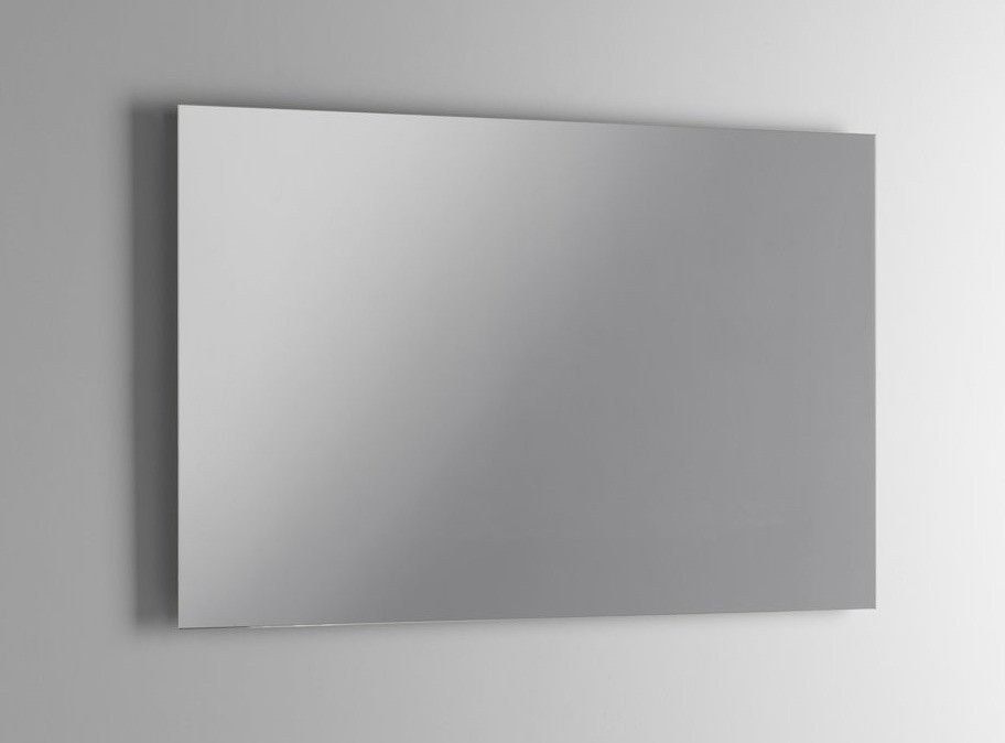 Ensemble meuble de salle de bain 2 tiroirs bois blanc et miroir à LED Oga L 100 cm - Photo n°4