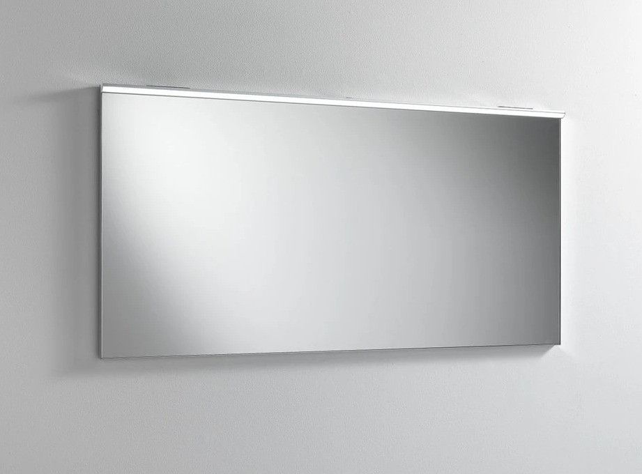 Ensemble meuble de salle de bain 2 tiroirs bois blanc et miroir à LED Malo L 120 cm - Photo n°3