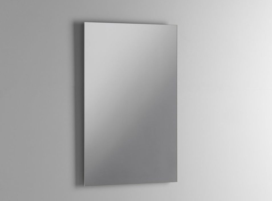 Ensemble meuble de salle de bain 2 tiroirs bois gris et miroir lumineux Malo L 60 cm - Photo n°3