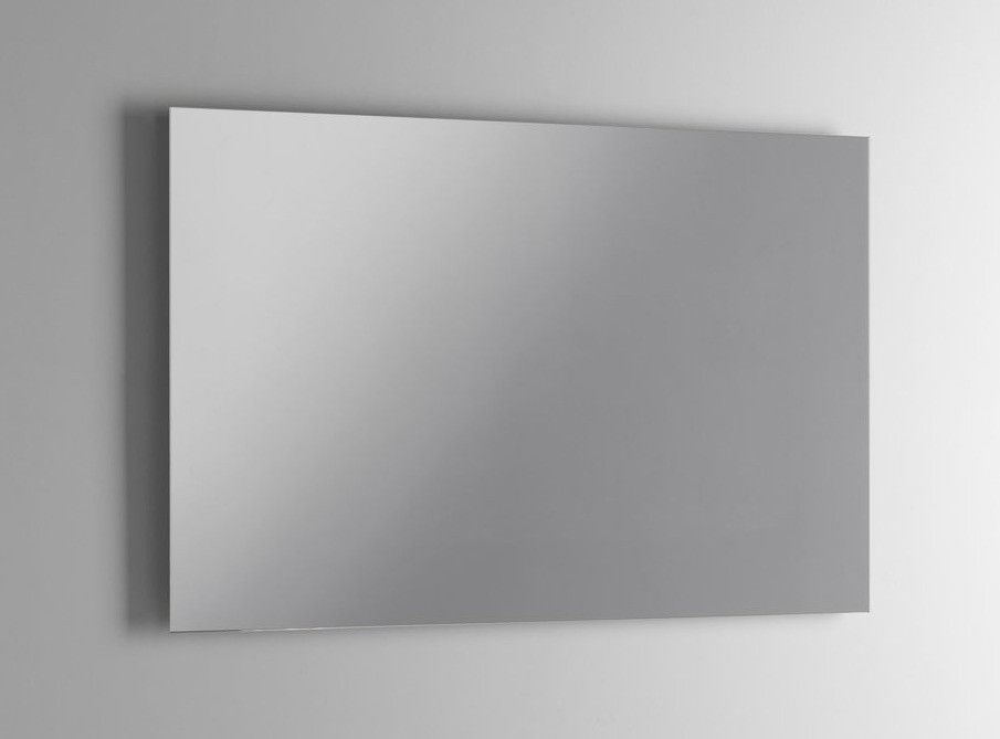 Ensemble meuble de salle de bain 2 tiroirs laqué blanc et beige et miroir à LED Oga L 90 cm - Photo n°4