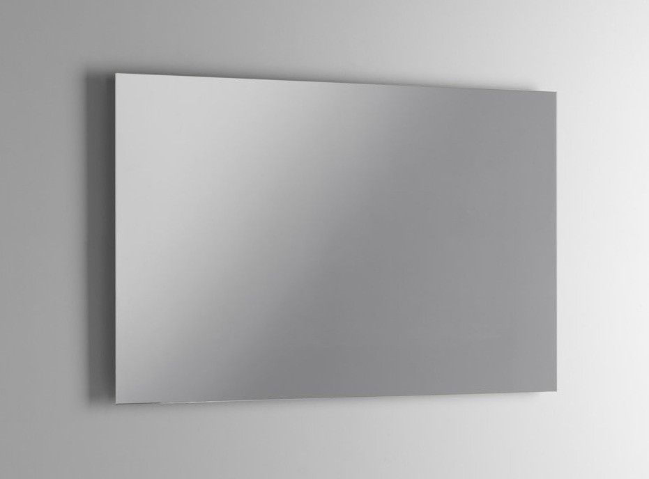 Ensemble meuble de salle de bain 2 tiroirs laqué blanc et gris et miroir à LED Oga L 100 cm - Photo n°4