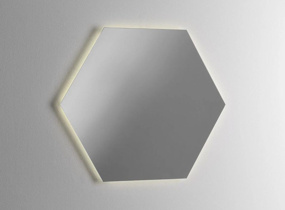 Ensemble meuble de salle de bain 2 tiroirs laqué blanc et miroir lumineux Lago L 100 cm - Photo n°3