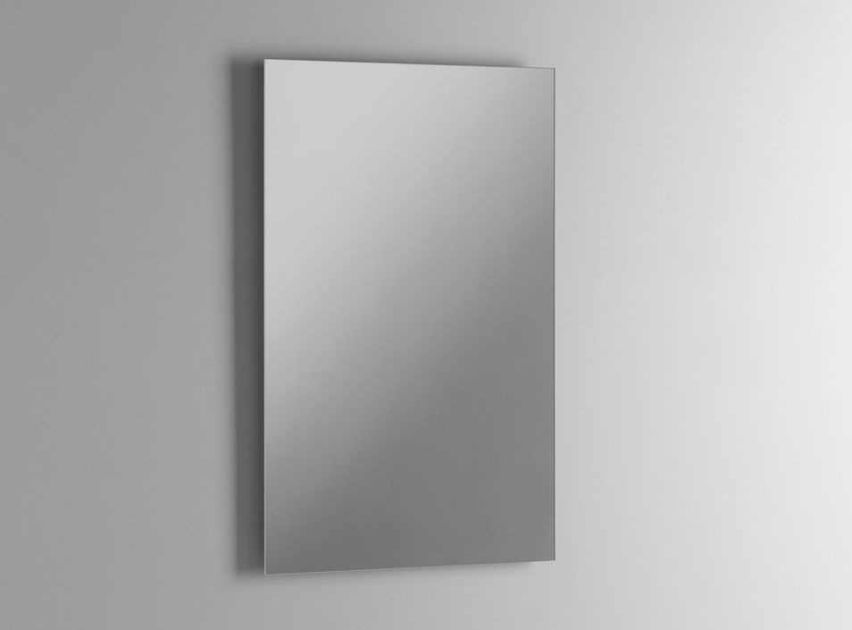 Ensemble meuble de salle de bain 3 tiroirs bois gris oxyde et miroir lumineux Malo L 60 cm - Photo n°2