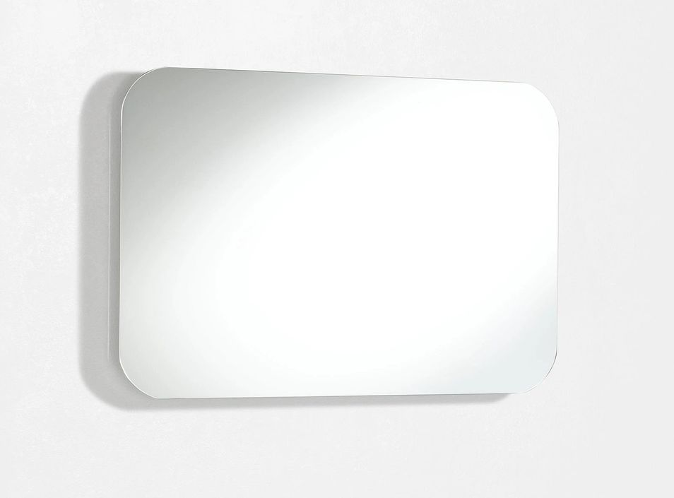 Ensemble meuble de salle de bain 3 tiroirs laqué blanc et gris oxyde et miroir lumineux Lago L 80 cm - Photo n°3