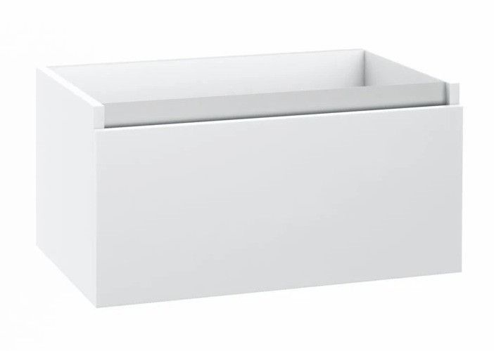 Ensemble meuble de salle de bain blanc 2 tiroirs double vasque et miroir lumineux Teph L 140 cm - Photo n°2