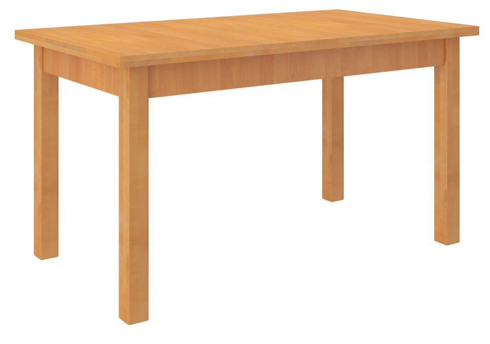 Ensemble table extensible 140/180 cm et 6 chaises en bois clair de hêtre et tissu noir Zakria - Photo n°5