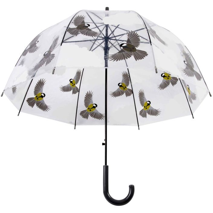Esschert Design Parapluie 81 cm 2 oiseaux sur chaque côté TP274 - Photo n°2