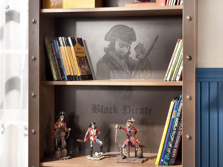 Étagère à livres Bibliothèque enfant Pirate bois clair - Photo n°5