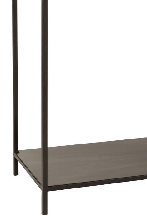 Etagère basse niveaux irréguliers métal noir Luc L 120 cm - Photo n°4