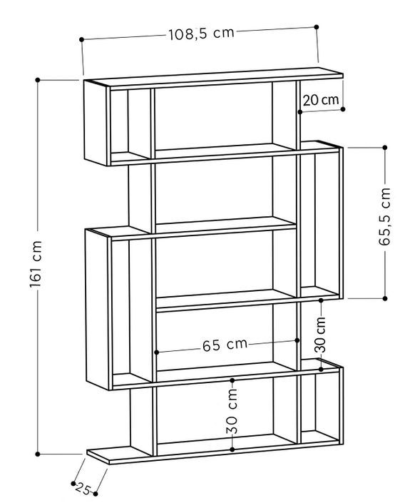 Étagère Bibliothèque en bois Popyla 108 cm - Photo n°3