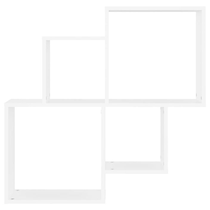 Étagère cube murale Blanc 80x15x78,5 cm - Photo n°4
