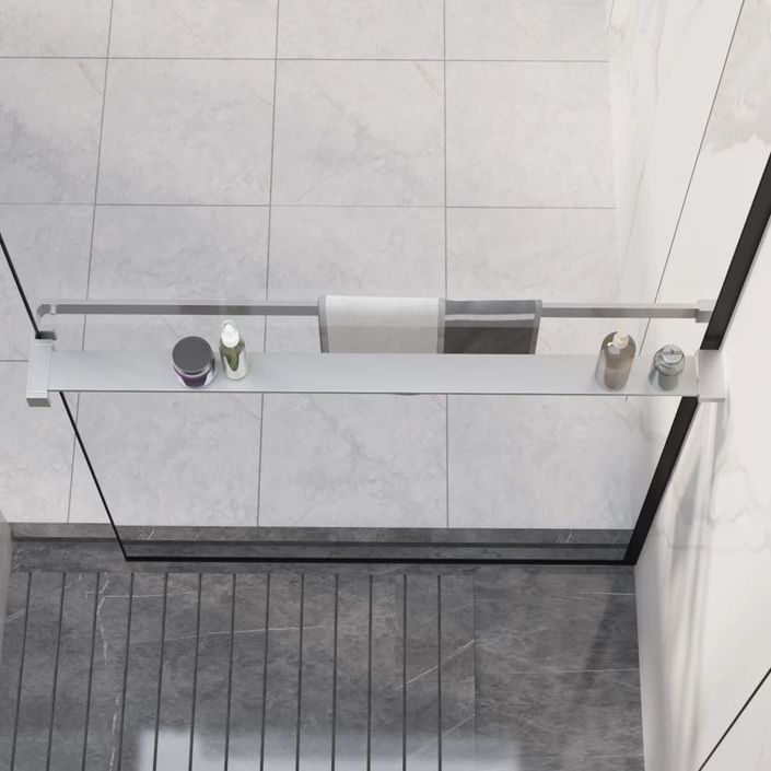 Étagère de douche paroi de douche à l'italienne Chromé 90 cm - Photo n°1