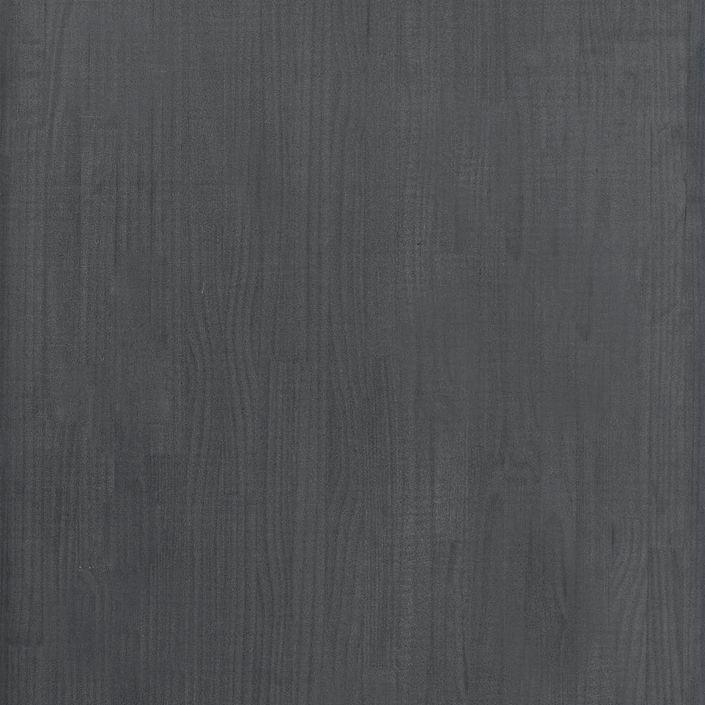 Étagère de rangement Gris 60x30x105 cm Bois de pin massif - Photo n°7