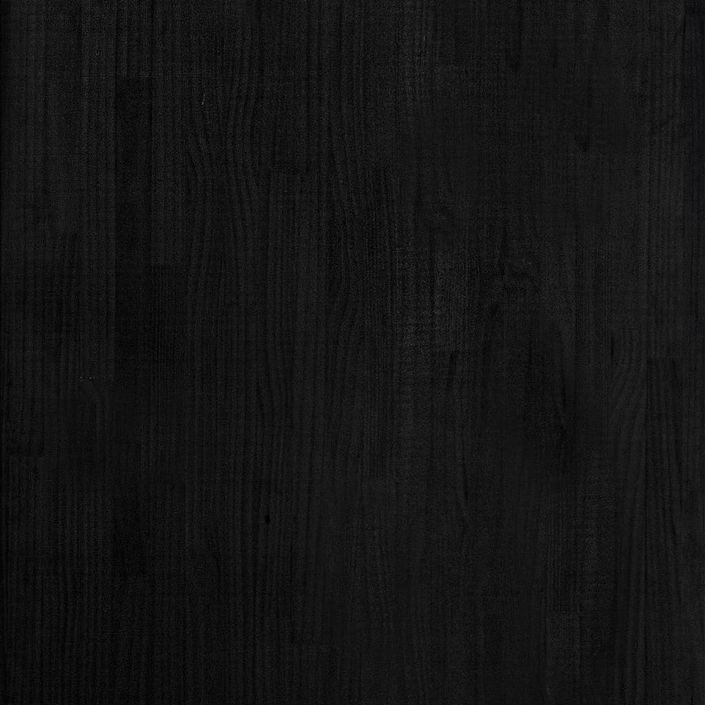 Étagère de rangement Noir 60x30x105 cm Bois de pin massif - Photo n°7