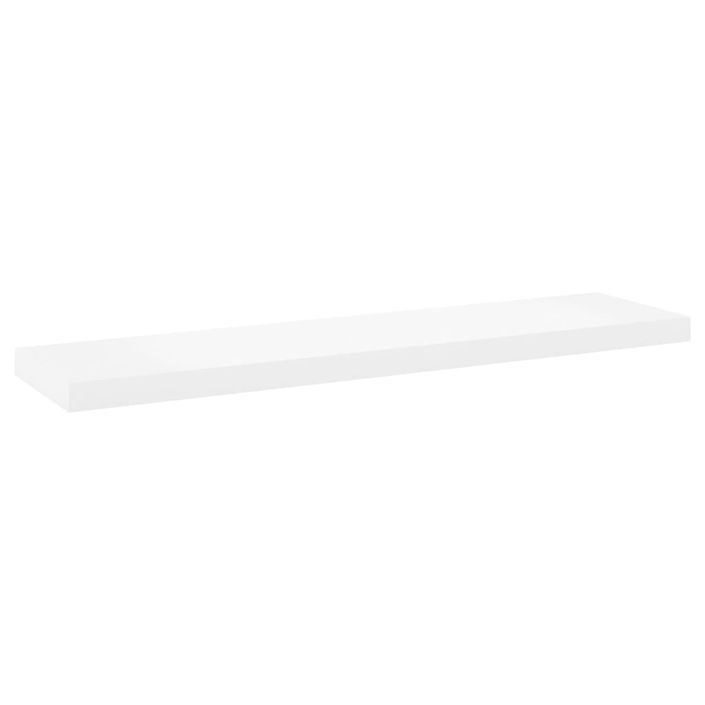 Étagère flottante murale Chêne et blanc 100x23,5x3,8 cm MDF - Photo n°2